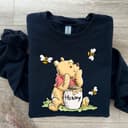 Vintage Pooh Sweatshirt, Wiinnie The Pooh and Friends Sweatshirt, Family Matching Sweater, Bear and Honey Shirt 1 small thumbnail