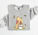 Vintage Pooh Sweatshirt, Wiinnie The Pooh and Friends Sweatshirt, Family Matching Sweater, Bear and Honey Shirt 2 small thumbnail