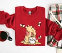 Vintage Pooh Sweatshirt, Wiinnie The Pooh and Friends Sweatshirt, Family Matching Sweater, Bear and Honey Shirt 3 small thumbnail