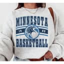 Vintage Retro All Team Crewneck Sweatshirt - Game Day Gift 4 small thumbnail