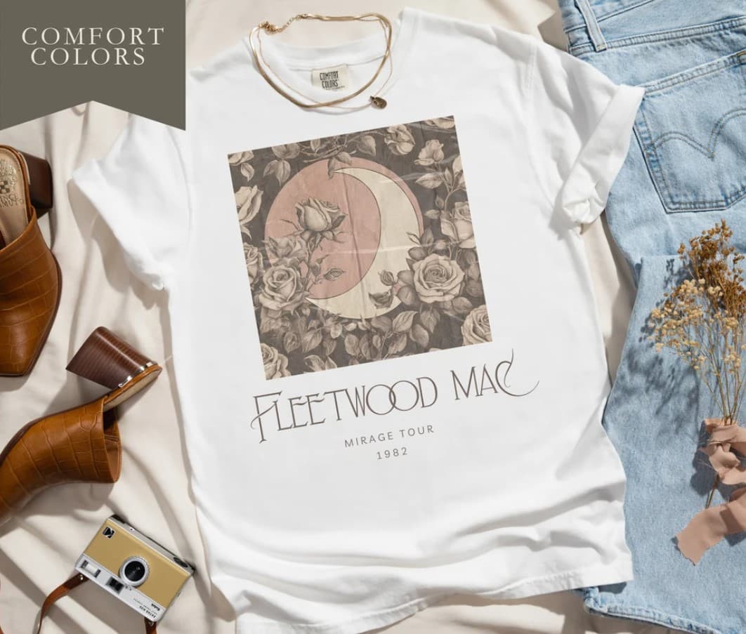Vintage Retro Fleetwood Mac Mirage Band T-Shirt for Men & Women – image 2, Fleetwood Mac Tee, Fleetwood Mac Merch, Fleetwood Mac Shirt, Fleetwood Mac Sweatshirt, Fleetwood Mac Hoodie, Fleetwood Mac Clothes