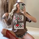 Vintage Rodeo Cards Retro Western Shirt - Cowgirl Country Music Outfit 1 small thumbnail