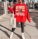 Vintage San Francisco 49ers Football Sweatshirt Retro Casual 1 small thumbnail