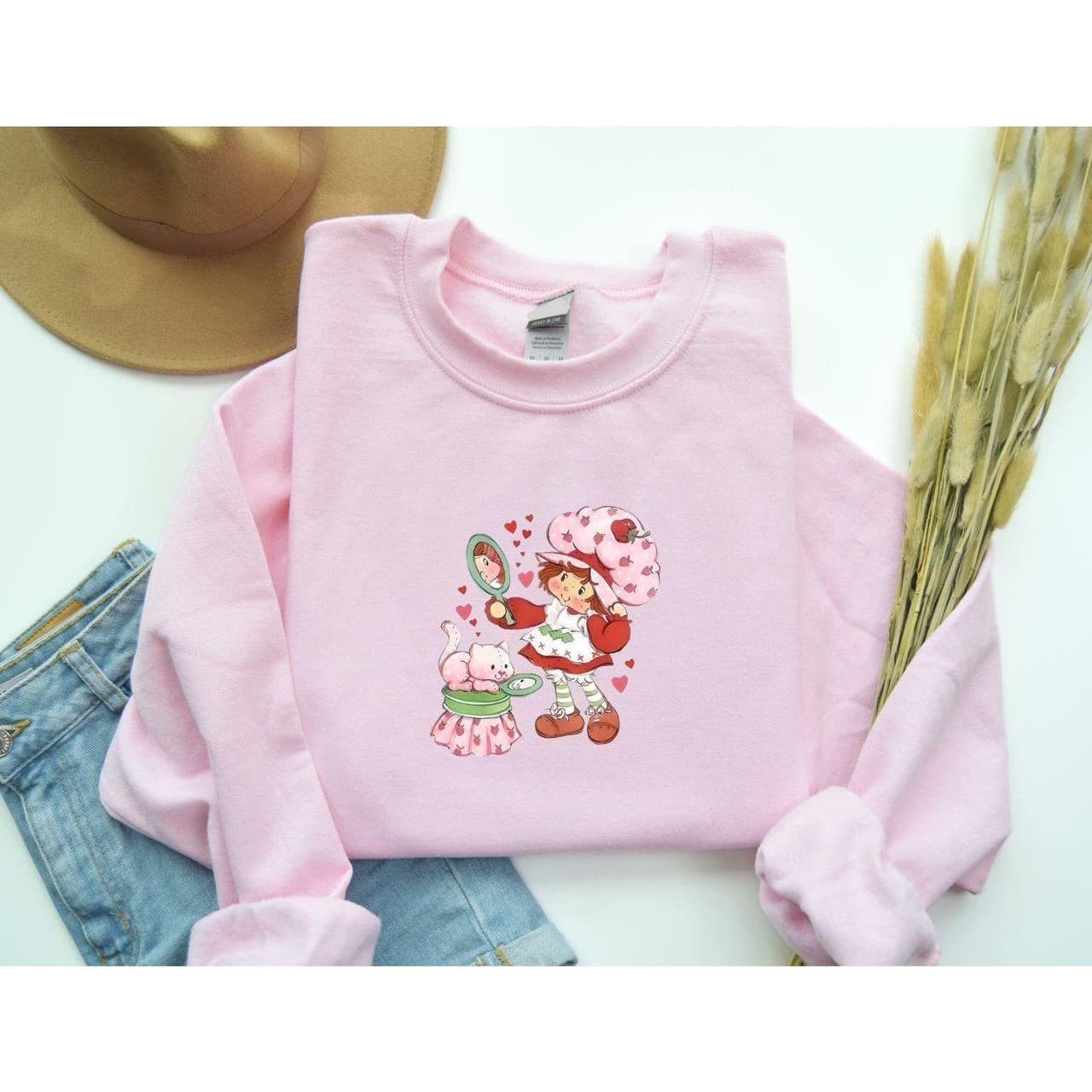Vintage Strawberry Shortcake Shirt, Merch, Girly T-Shirt & Sweatshirt Gifts – image 1, Strawberry Tee, Strawberry Merch, Strawberry Shirt, Strawberry Sweatshirt, Strawberry Hoodie, Strawberry Clothes