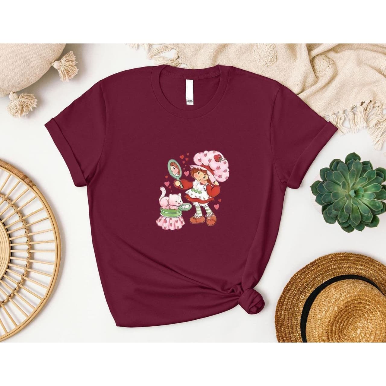 Vintage Strawberry Shortcake Shirt, Merch, Girly T-Shirt & Sweatshirt Gifts – image 2, Strawberry Tee, Strawberry Merch, Strawberry Shirt, Strawberry Sweatshirt, Strawberry Hoodie, Strawberry Clothes