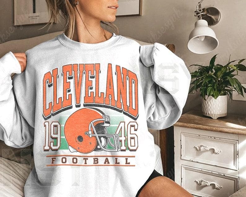 Vintage Style Cleveland Football Sweatshirt, Cleveland Football Shirt, Retro Cleveland Hoodie, Football Crewneck Sweatshirt, Hoodie, Comfort Colors – image 1, Cleveland Browns Tee, browns shirts, browns hooded sweatshirt, cleveland browns shirt, cleveland browns t shirt, cleveland browns tee shirts, cleveland browns football shirts