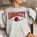 Vintage Style Kansas City Football Crewneck Sweatshirt, Ideal Fan Gifts FND8 2 small thumbnail