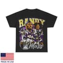 Vintage Style Randy Moss Shirt, Football Shirt, Classic 90s Graphic Tee, Unisex, Vintage Bootleg, Randy Moss Merch, Gift for Fans Casual Cotton Fabric Man Menswear Round Neck Soft Top Gym Fitted 1 small thumbnail