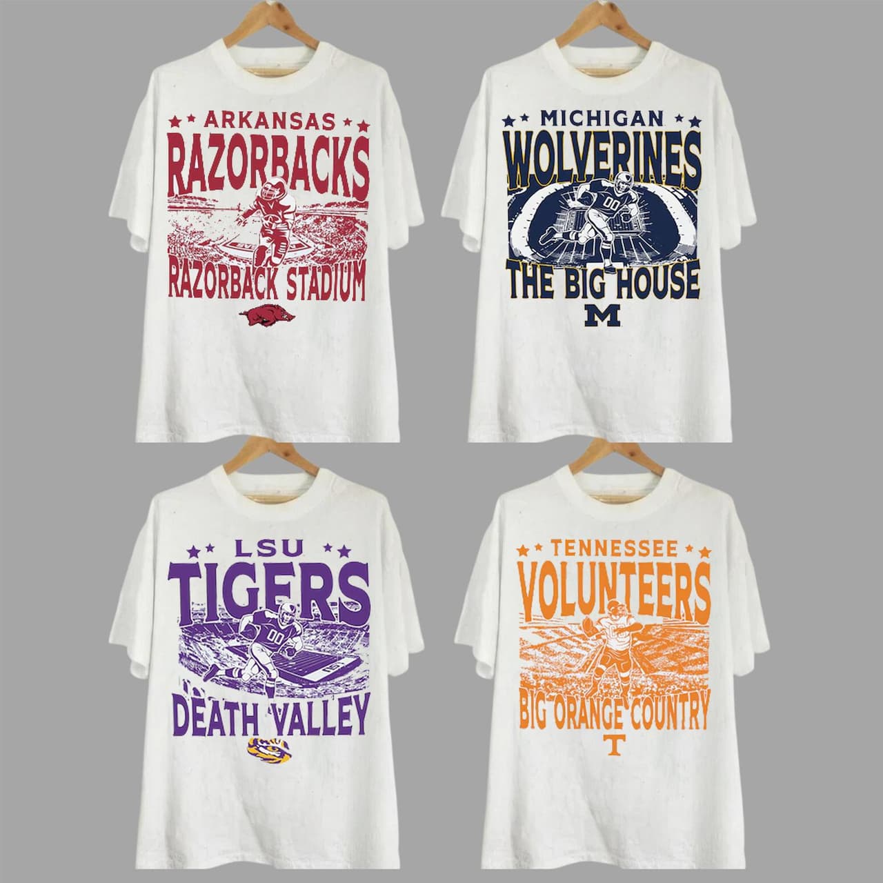 Vintage T-shirt All Teams NCAA, Classic T-shirt Cotton, College FootBall T-shirt , Gif For Fan Jersey Menswear – image 1, Vintage College Tee, NCAA T-Shirt, Alabama Crimson Tide tshirt, Ohio State Buckeyes tshirt, Texas Longhorns tshirt, Georgia Bulldogs tshirt, Michigan Wolverines tshirt