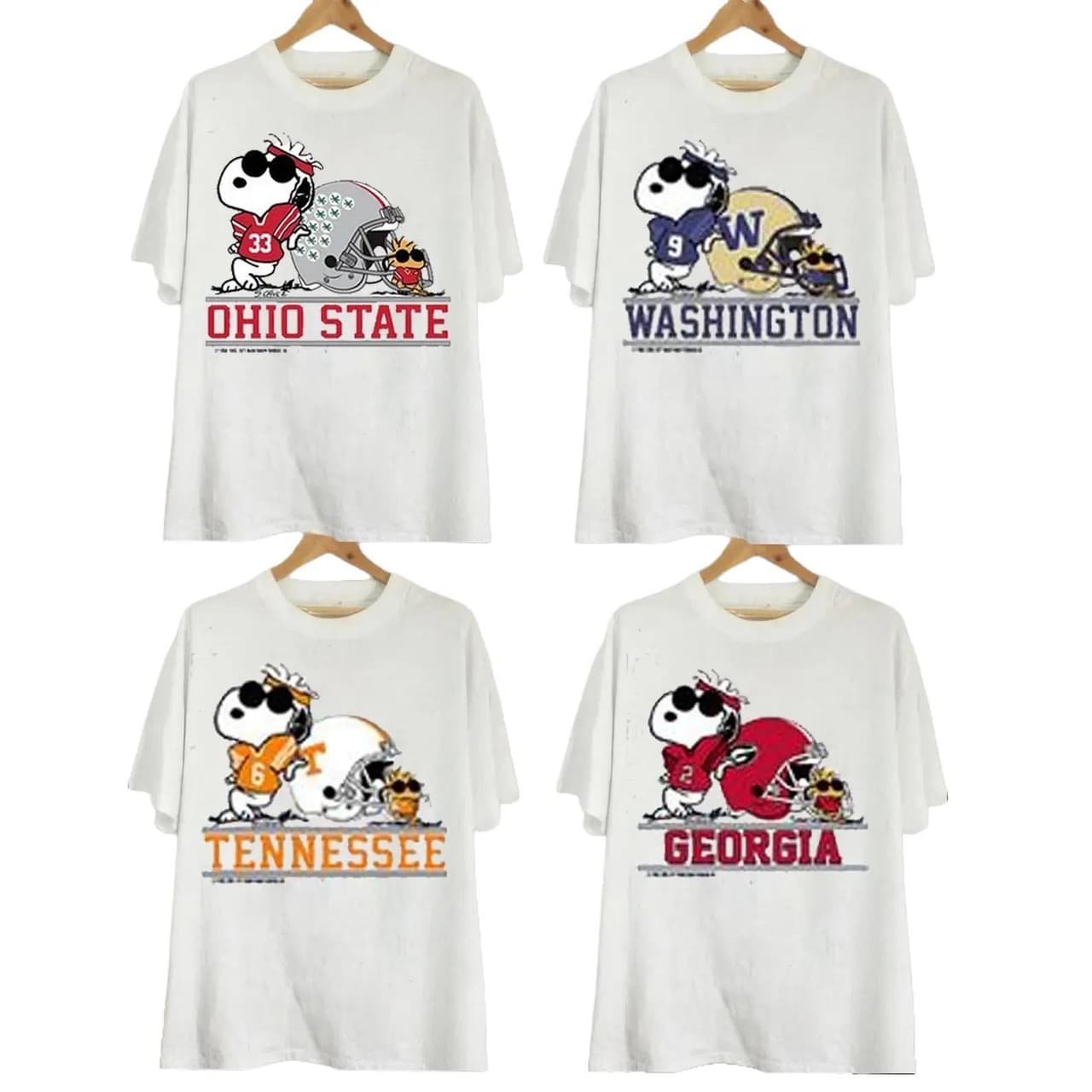 Vintage T-shirt: Dog Football Design, All NCAA Teams – image 1, Vintage College Tee, NCAA T-Shirt, Alabama Crimson Tide tshirt, Ohio State Buckeyes tshirt, Texas Longhorns tshirt, Georgia Bulldogs tshirt, Michigan Wolverines tshirt
