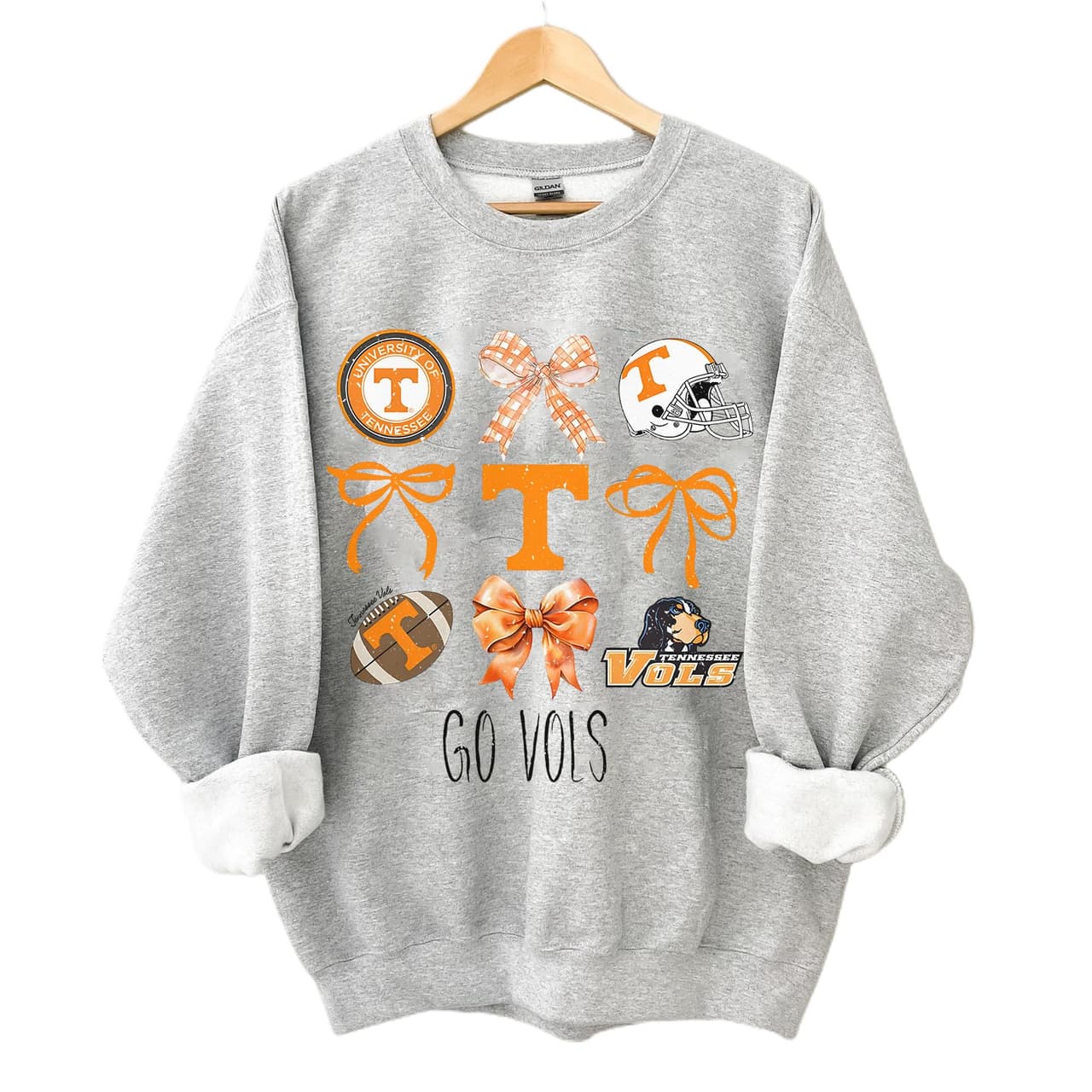 Sudadera Vintage Tennessee Volunteers Football NCAA Regalo para Fan – image 1, Tennessee Volunteers Tee, tennessee football shirts, vols shirt, tennessee vols t shirt, tennessee football sweatshirt, tennessee volunteers t shirt, tennessee vols tee shirts