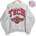 Vintage Texas Tech NCAA Football College Cotton Sweatshirt Unisex 1 small thumbnail