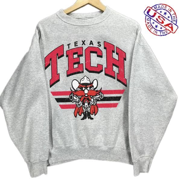 Vintage Texas Tech NCAA Football College Cotton Sweatshirt Unisex – image 1, Texas Tech Tee, Texas Tech Merch, Texas Tech Shirt, Texas Tech Sweatshirt, Texas Tech Hoodie, Texas Tech Clothes