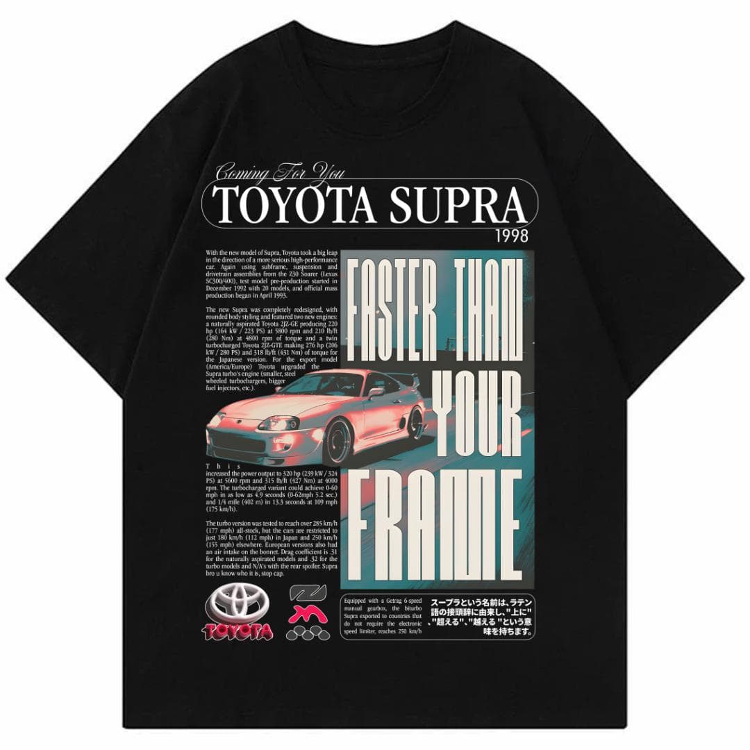 Vintage Toyota Supra JDM Camiseta - Unisex Para Entusiastas de Coches Street Racing – image 2, car tee, ford Tee, ford Merch, ford Shirt, ford Sweatshirt, ford Hoodie, ford Clothes