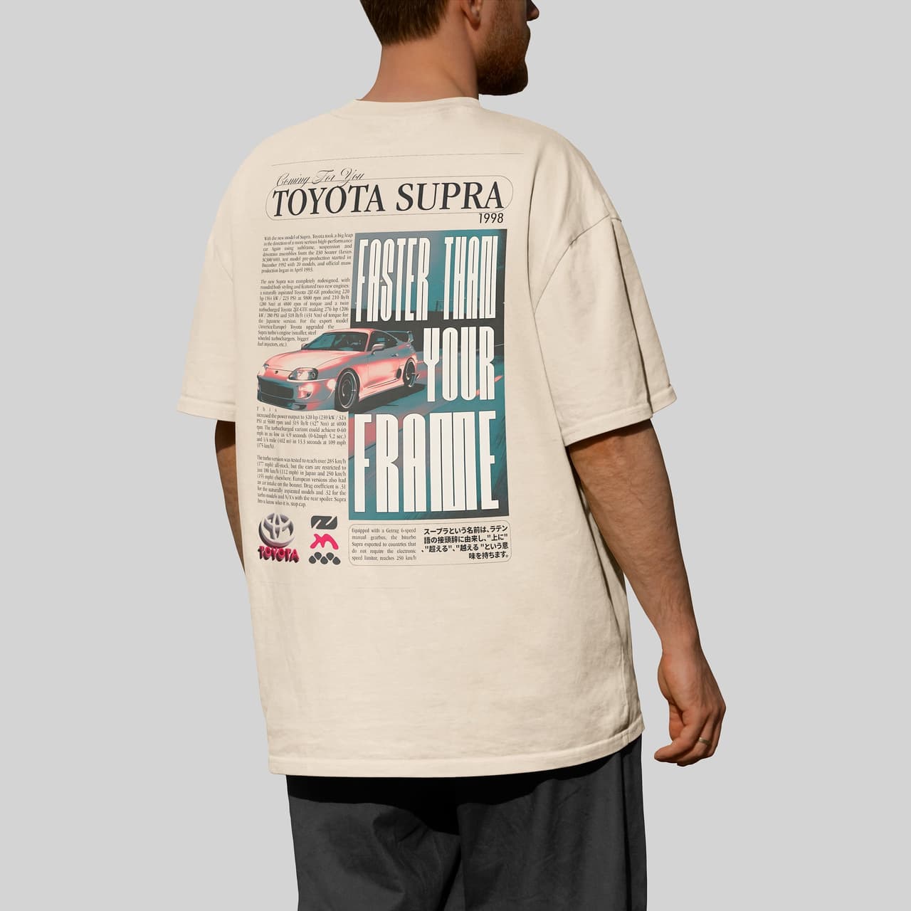 Vintage Toyota Supra JDM Camiseta - Unisex Para Entusiastas de Coches Street Racing – image 3, car tee, ford Tee, ford Merch, ford Shirt, ford Sweatshirt, ford Hoodie, ford Clothes