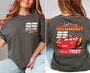 Camiseta Familiar Vintage Lightning McQueen 95 Think Fast Doble Cara 3 small thumbnail