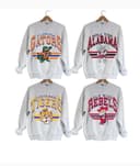 Vintage Unisex Universitaria Todos los Equiposs NCAA Sudadera, Hoodie Gifts For Fan - Vintage Clásico Camiseta, Comfort Color 1 small thumbnail