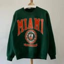 Vintage University of Miami Hurricanes NCAA Shirt & Sweatshirt 1 small thumbnail
