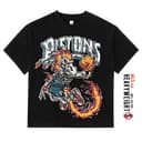 Warren Lotas Inspired Detroit Pistons Vintage Oversized T-Shirts 2 small thumbnail