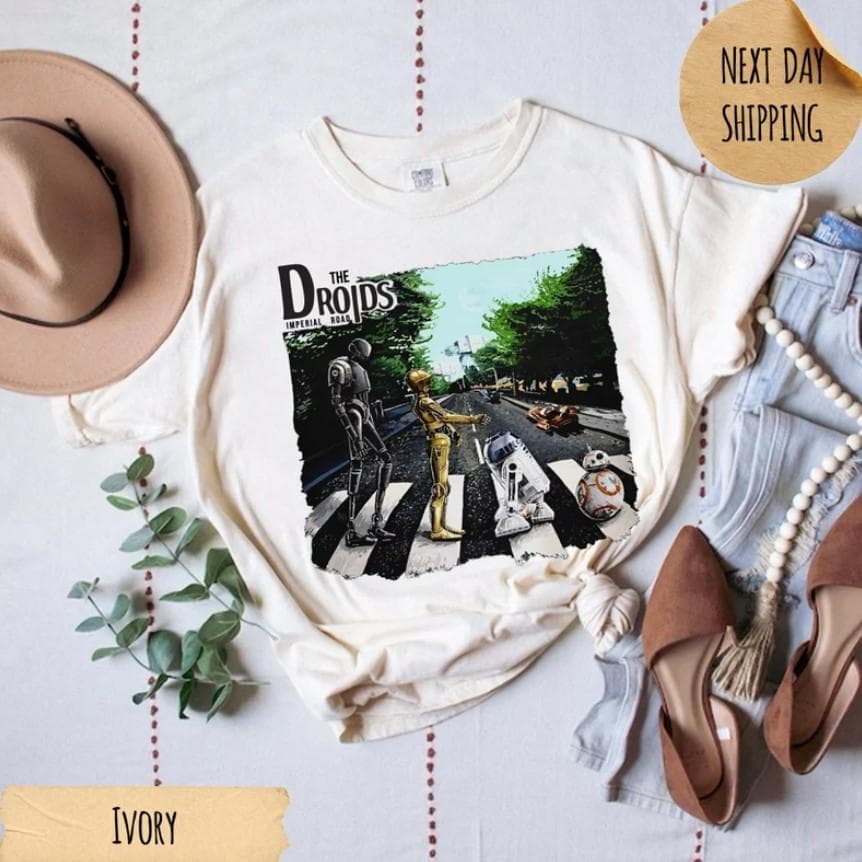 Wars Droids Abbey Road WDW Family Vacation Shirt & Hoodie – image 2, Wars Droids Abbey Road WDW Tee, Wars Droids Abbey Road WDW Merch, Wars Droids Abbey Road WDW Shirt, Wars Droids Abbey Road WDW Sweatshirt, Wars Droids Abbey Road WDW Hoodie, Wars Droids Abbey Road WDW Clothes