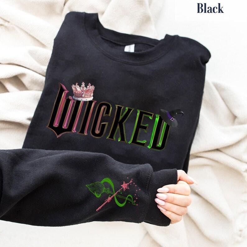 Wicked Glinda Elphaba Sudadera Defy Gravity Broomstick Magic Wand Hoodie Wizard Movie Shirt Wicked Musical Fan Regalo – image 2, Wicked Glinda Elphaba Tee, Wicked Glinda Elphaba Shirt, Wicked Glinda Elphaba Sweatshirt, Wicked Glinda Elphaba Hoodie, Wicked Tee, Wicked Shirt, Wicked Sweatshirt