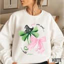 Wicked Movie Sweatshirt Hoodie: Elphaba Glinda Coquette Glitter Bow 3 small thumbnail