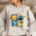 Wiinnie The Pooh Best Friends And Stiiitchh Fan Sweatshirt, Cartoon Charcter Tee, Vacation Unisex Shirt 1 small thumbnail