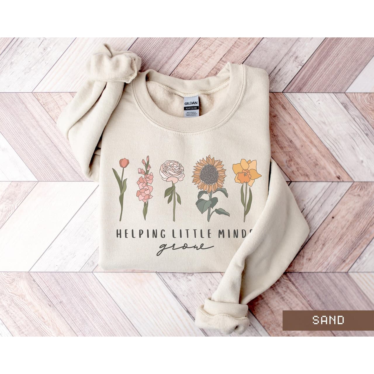 Wildflower Teacher Sweatshirt - Back to School Floral Gift – image 2, Wildflower Teacher Tee, Wildflower Teacher Merch, Wildflower Teacher Shirt, Wildflower Teacher Sweatshirt, Wildflower Teacher Hoodie, Wildflower Teacher Clothes