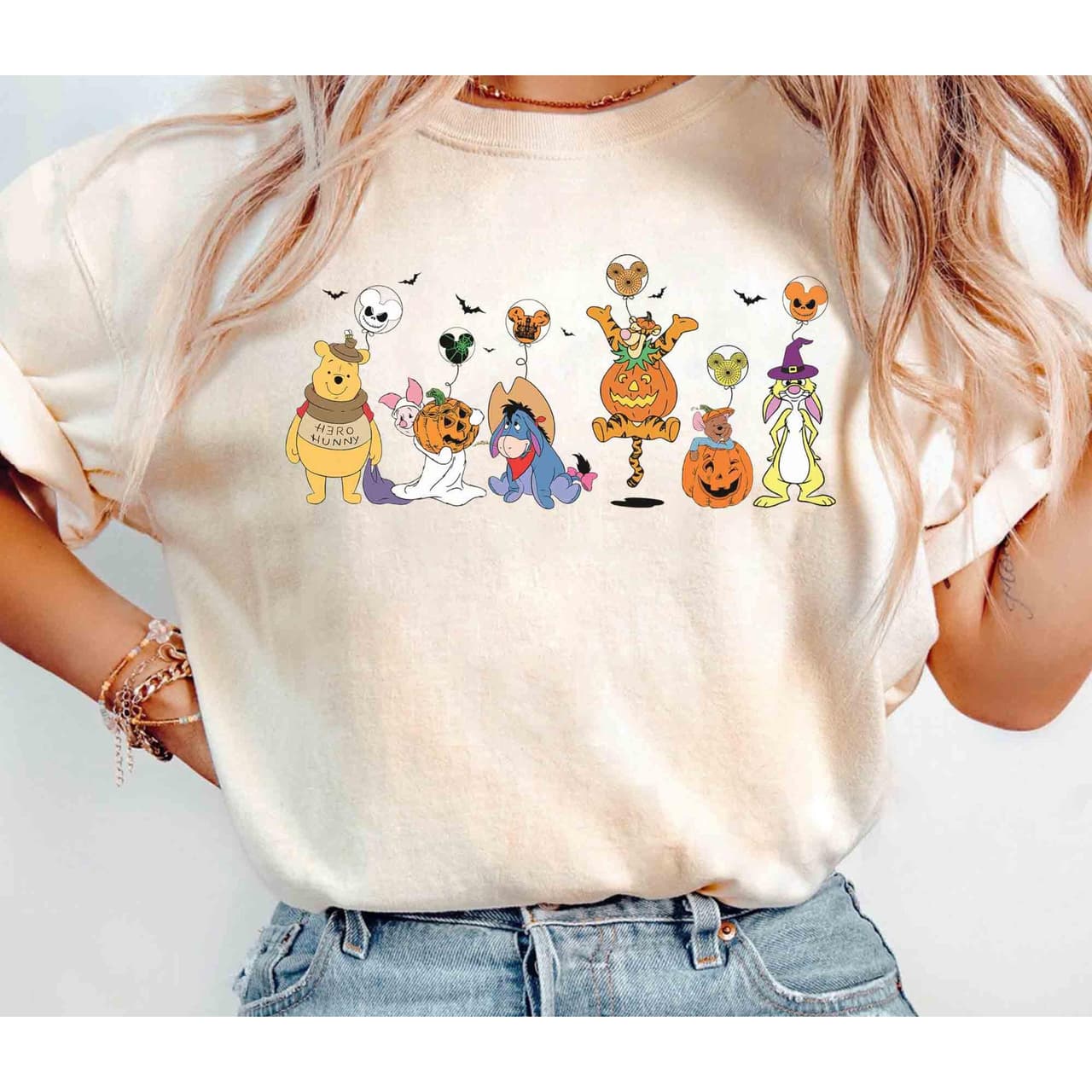 Winnie Pooh Halloween Pumpkin Shirt | Pooh, Piglet, Eeyore Spooky Cartoon – image 1, Pooh Tee, Pooh Merch, Pooh Shirt, Pooh Sweatshirt, Pooh Hoodie, Pooh Clothes