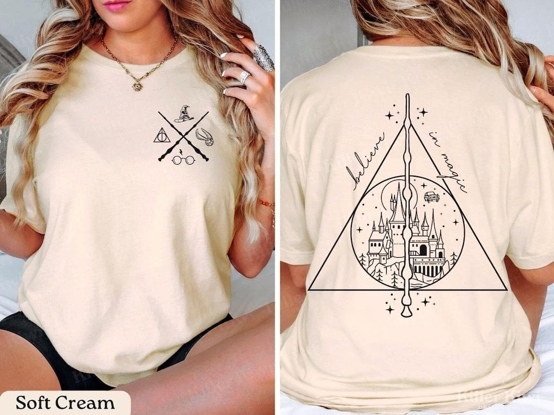 Wizard Magic School Apparel: HP Shirt, Hoodie, Sweatshirt & Gifts – image 2, Harry Potter Tee, Harry Potter Merch, Harry Potter Shirt, Harry Potter Sweatshirt, Harry Potter Hoodie, Harry Potter Clothes