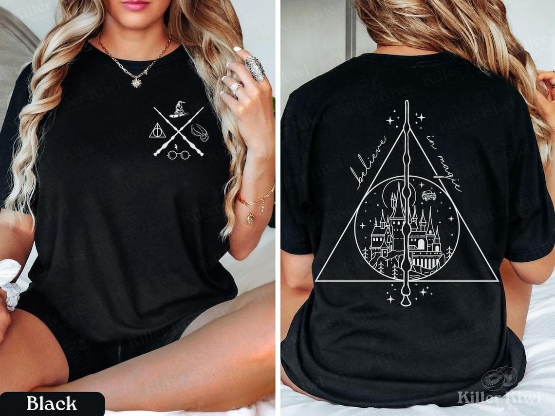 Wizard Magic School Apparel: HP Shirt, Hoodie, Sweatshirt & Gifts – image 4, Harry Potter Tee, Harry Potter Merch, Harry Potter Shirt, Harry Potter Sweatshirt, Harry Potter Hoodie, Harry Potter Clothes