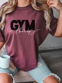 Women's Gym Workout Shirt: Oversized, Therapy, Minimalist, Hoodie 3 small thumbnail
