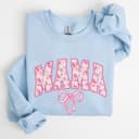 Women's Mama Coquette Pink Bows Soft Girl Era Sweatshirt Hoodie 1 small thumbnail