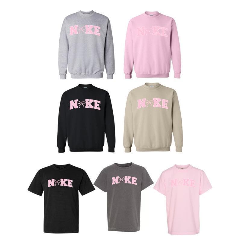 Women's Pink Bow Pullover Sweater - Loose Fit, Medium-Heavy Fabric – image 3, Pink Bow Tee, Pink Bow Merch, Pink Bow Shirt, Pink Bow Sweatshirt, Pink Bow Hoodie, Pink Bow Clothes