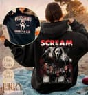 Woodsboro HR Film Club Ghostface Scream 2-Sided Sweatshirt & Hoodie 1 small thumbnail