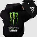 Yamaha Monster Energy Racing Hoodie, Sweatshirt y T-Shirt para Fans de Coches 1 small thumbnail