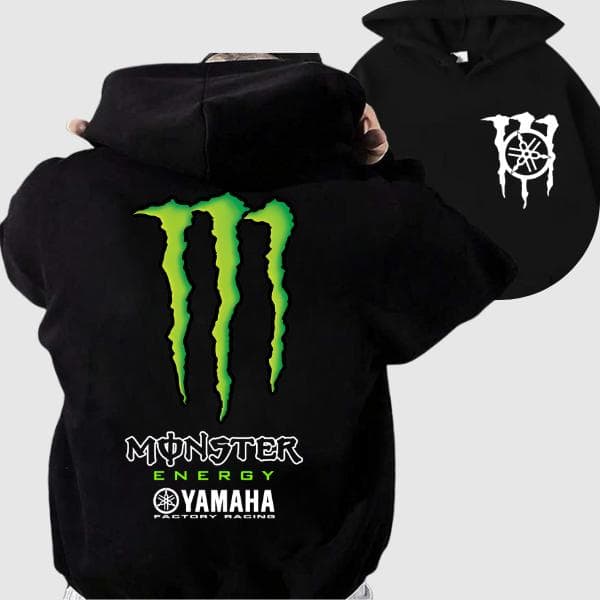 Yamaha Monster Energy Racing Hoodie, Sweatshirt y T-Shirt para Fans de Coches – image 1, Yamaha Tee, Yamaha Merch, Yamaha Shirt, Yamaha Sweatshirt, Yamaha Hoodie, Yamaha Clothes