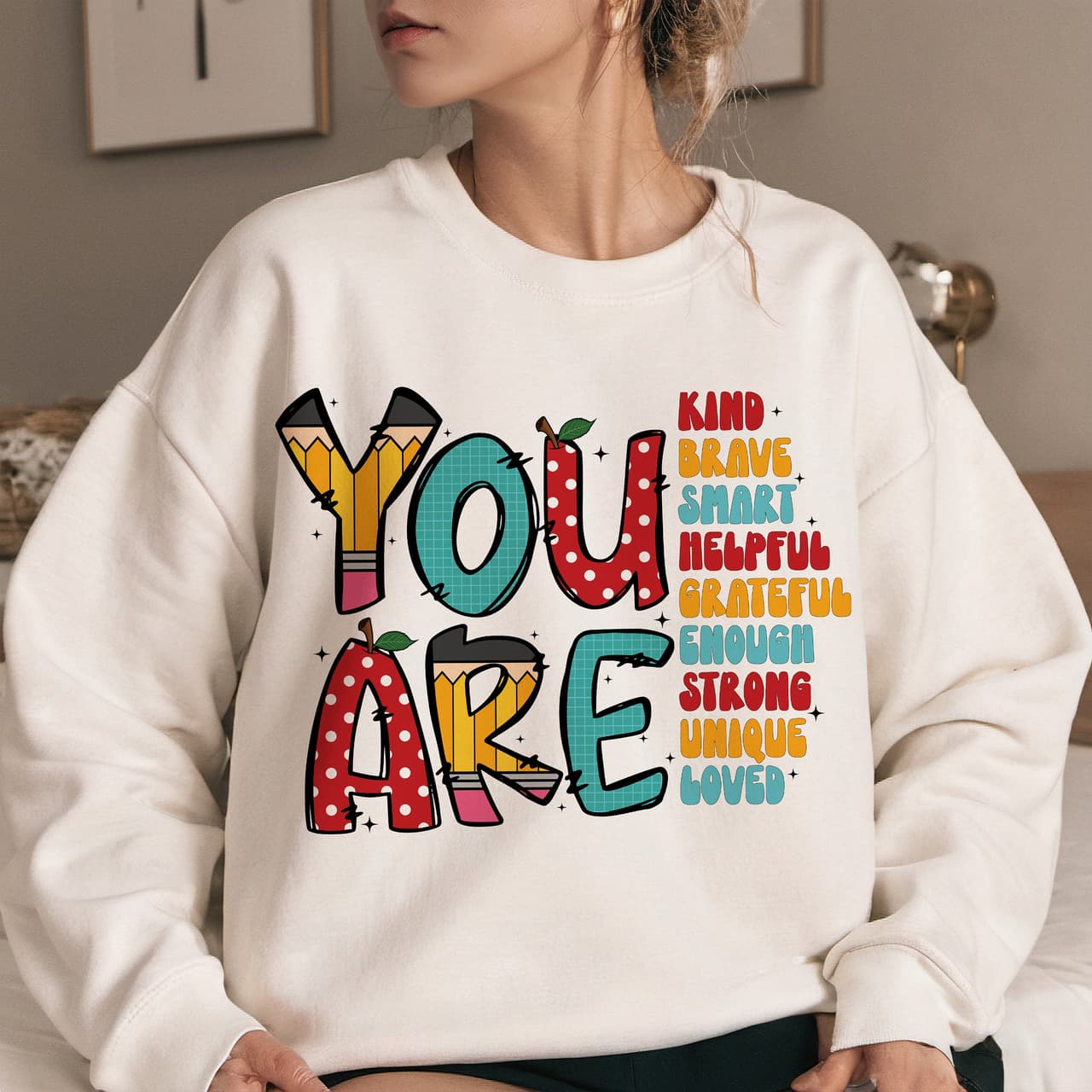 You Are Kind Retro Teacher School Doodles Shirt Sweatshirt Hoodie – image 4, Teacher Tee, Teacher Merch, Teacher Shirt, Teacher Sweatshirt, Teacher Hoodie, Teacher Clothes
