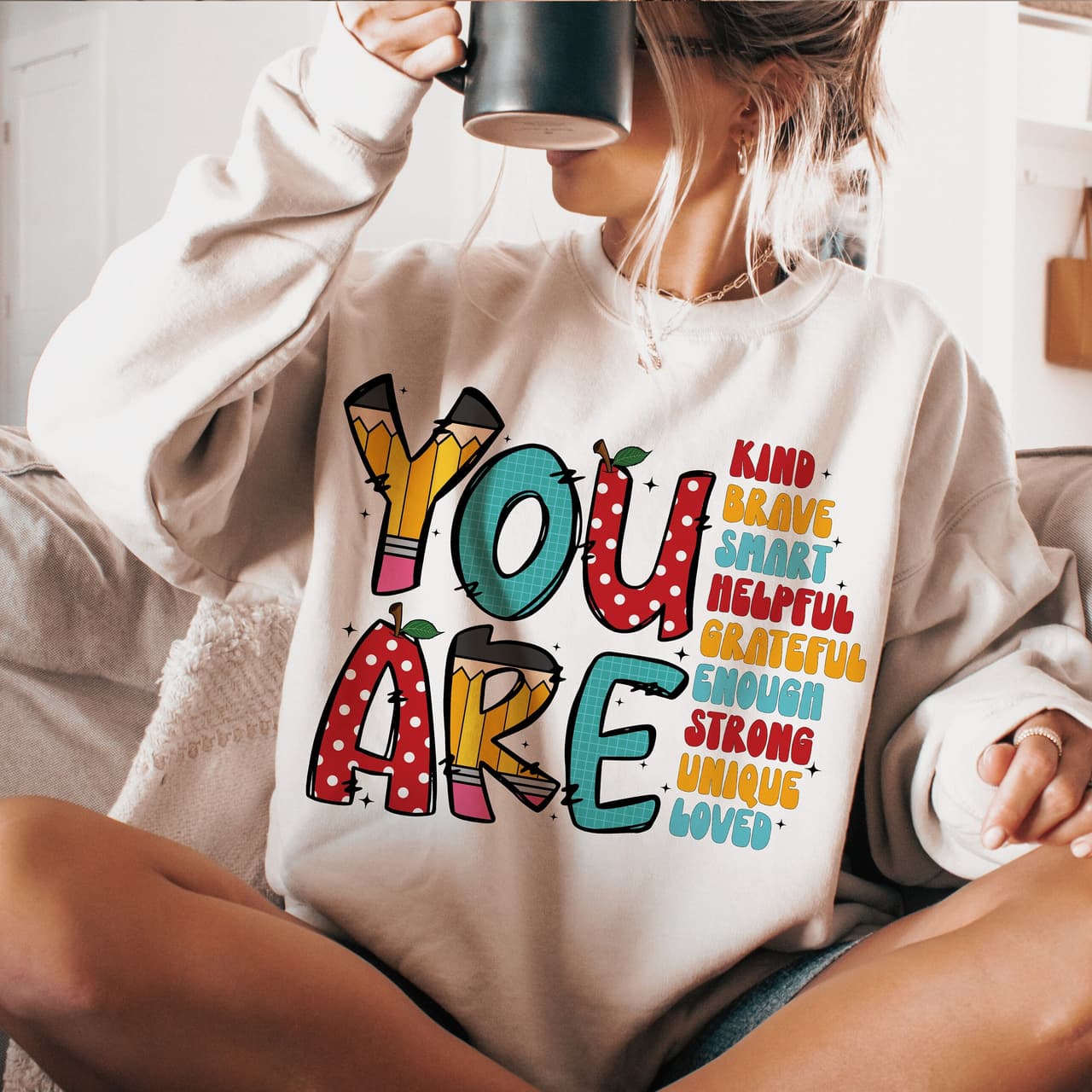 You Are Kind Retro Teacher School Doodles Shirt Sweatshirt Hoodie – image 3, Teacher Tee, Teacher Merch, Teacher Shirt, Teacher Sweatshirt, Teacher Hoodie, Teacher Clothes
