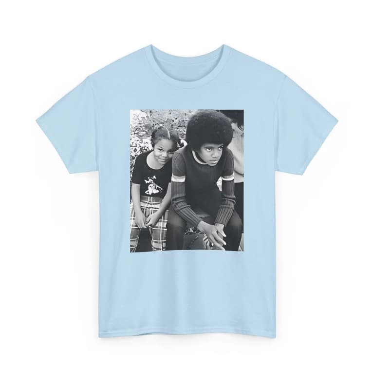 Young Michael & Janet Photo Shirt – 70s Soul RB, 80s 90s Pop King – image 3, Michael Tee, Michael Merch, Michael Shirt, Michael Sweatshirt, Michael Hoodie, Michael Clothes
