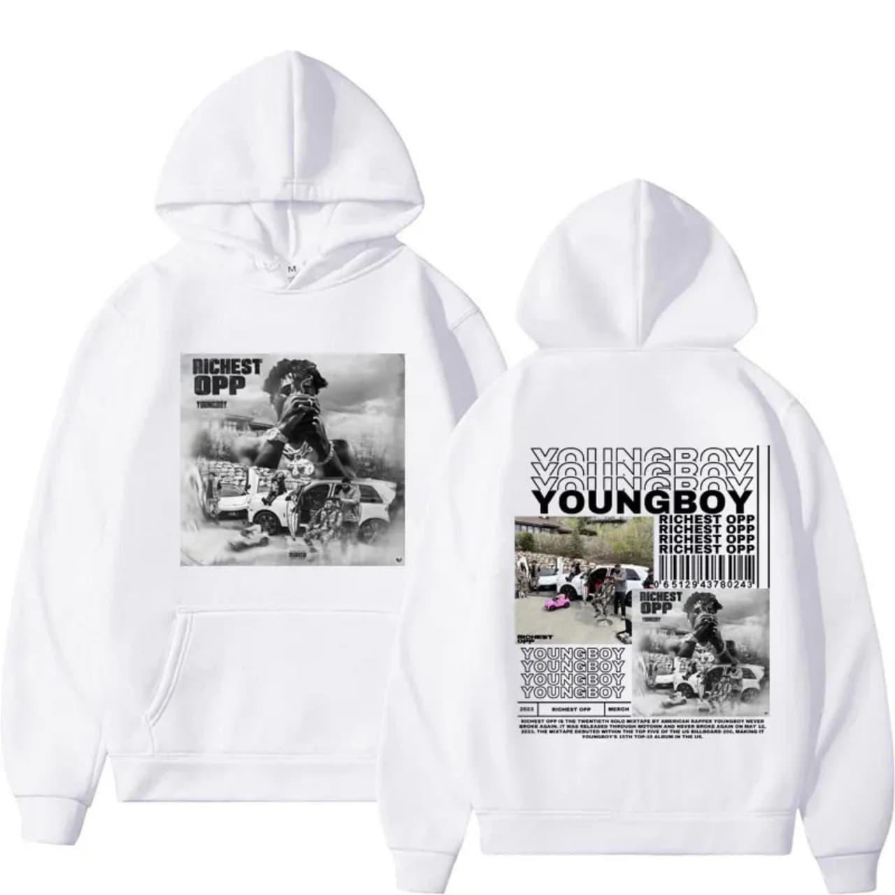 YoungBoy 2024 Album Hoodies & Richest Opp T-Shirts, Hip Hop Apparel – image 2, Young Boy Tee, Young Boy Merch, Young Boy Shirt, Young Boy Sweatshirt, Young Boy Hoodie, Young Boy Clothes