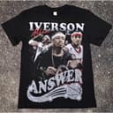 Youth Adult Allen Iverson Vintage Basketball Graphic Tee 1 small thumbnail