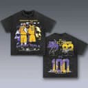 Youth and Adult Cotton Luka Doncic and LeBron James Graphic Tee, Unisex Basketball Fan Gift 1 small thumbnail