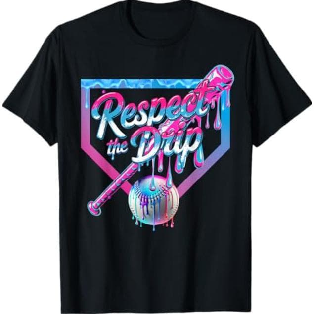 Youth & Adult Ice Cream Drip Baseball T-Shirt - Summer Gift – image 1, Baseball Ice Cream Tee, Baseball Ice Cream Merch, Baseball Ice Cream Shirt, Baseball Ice Cream Sweatshirt, Baseball Ice Cream Hoodie, Baseball Ice Cream Clothes
