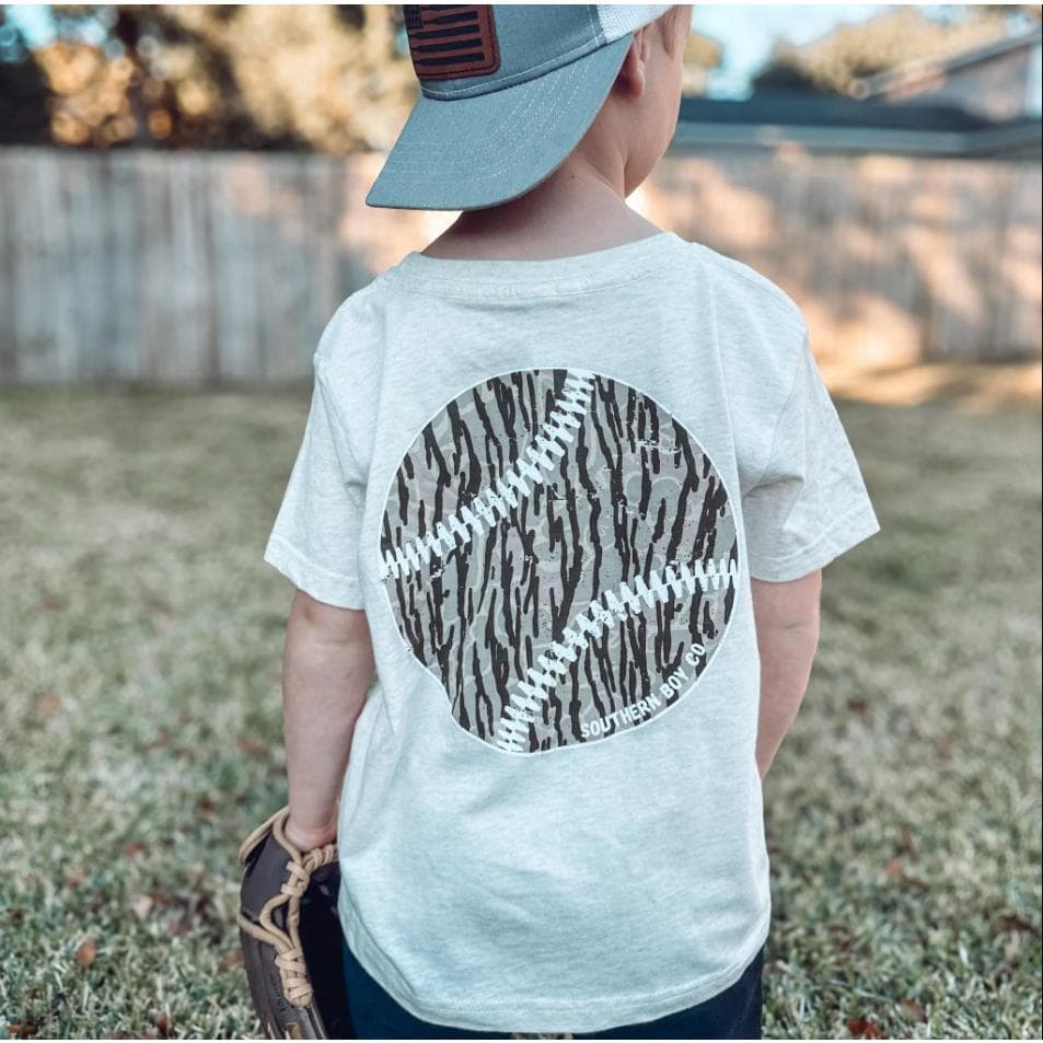 Youth Camo Baseball Tee: Short Sleeve Sweatshirt from Southern Boy Co, Perfect Casual Gift – image 1, Baseball Ice Cream Tee, Baseball Ice Cream Merch, Baseball Ice Cream Shirt, Baseball Ice Cream Sweatshirt, Baseball Ice Cream Hoodie, Baseball Ice Cream Clothes