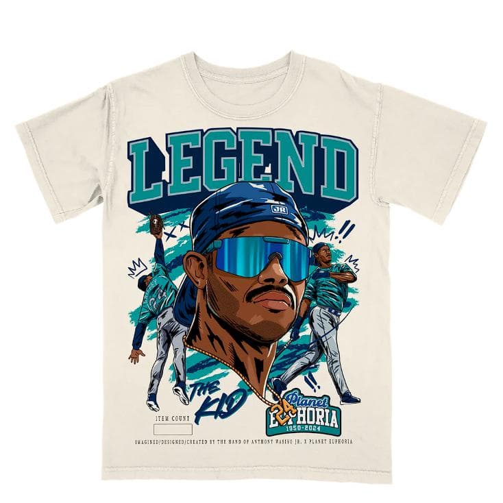 Youth Ken Griffey Jr 'The Kid' Baseball Tee - Vintage Street Style Shirt – image 1, Ken Griffey Tee, Ken Griffey Merch, Ken Griffey Shirt, Ken Griffey Sweatshirt, Ken Griffey Hoodie, Ken Griffey Clothes