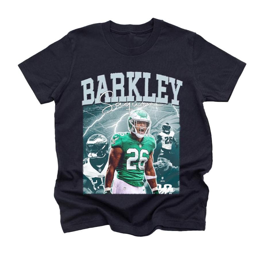Youth Saquon Barkley T-Shirt - Philadelphia Football Fan – image 1, Philadelphia Eagles Tee, jalen hurts shirsey, philadelphia eagles merch, eagles sweatshirt, philadelphia eagles sweatshirt, eagles hooded sweatshirt, eagles shirt