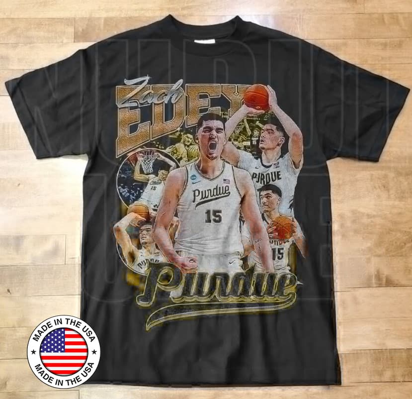 Zack Edey Purdue Vintage 90s Basketball Graphic Tee – image 1, Zack Edey Purdue Tee, Zack Edey Purdue Merch, Zack Edey Purdue Shirt, Zack Edey Purdue Sweatshirt, Zack Edey Purdue Hoodie, Zack Edey Purdue Clothes
